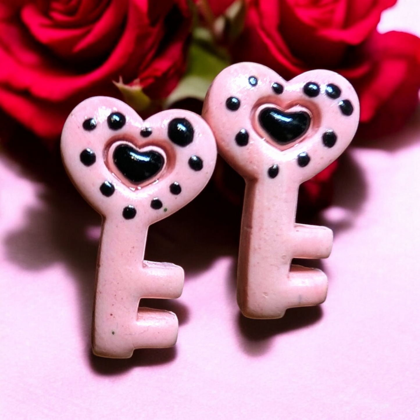 Valentine Polymer clay earrings