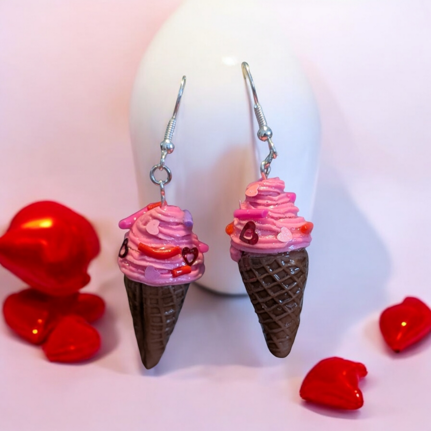Valentine Polymer clay earrings