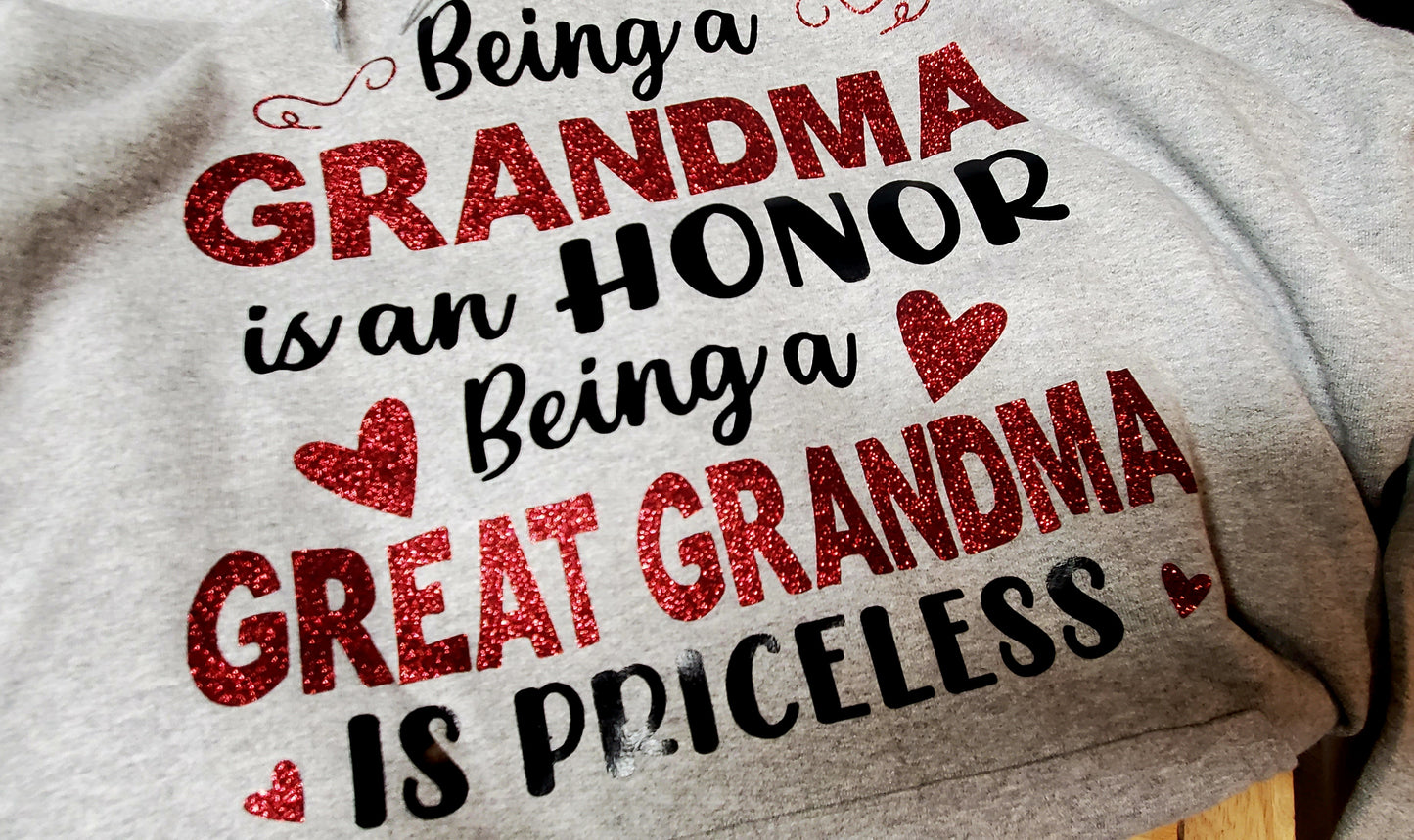 Grandma to Great Grandma Hoodie