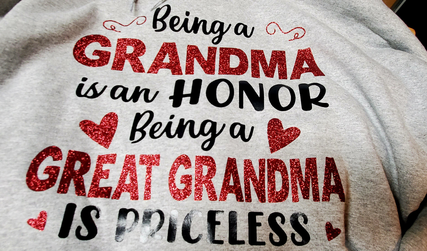 Grandma to Great Grandma Hoodie