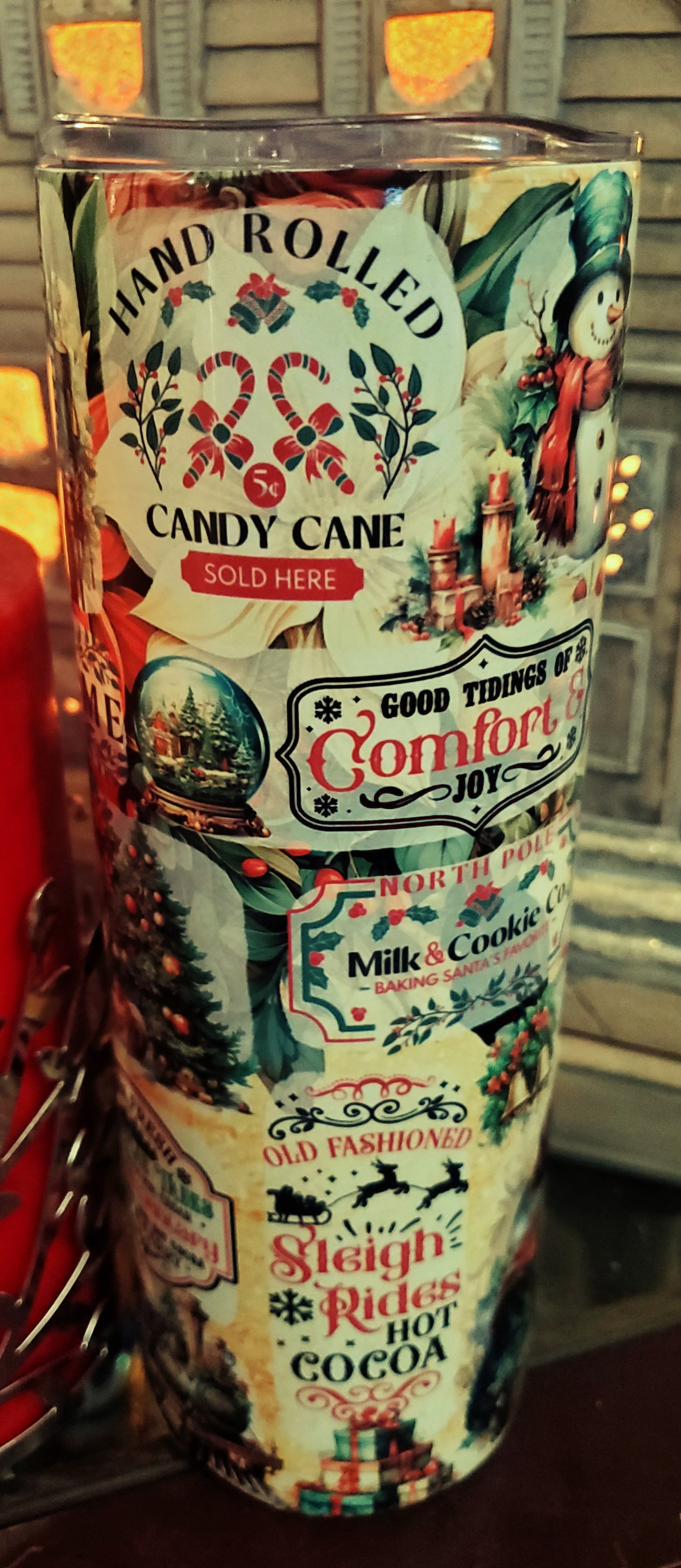 Vintage Christmas tumbler