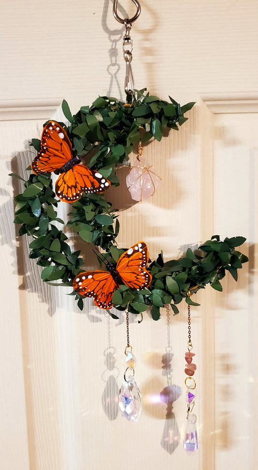 Butterfly moon suncatcher