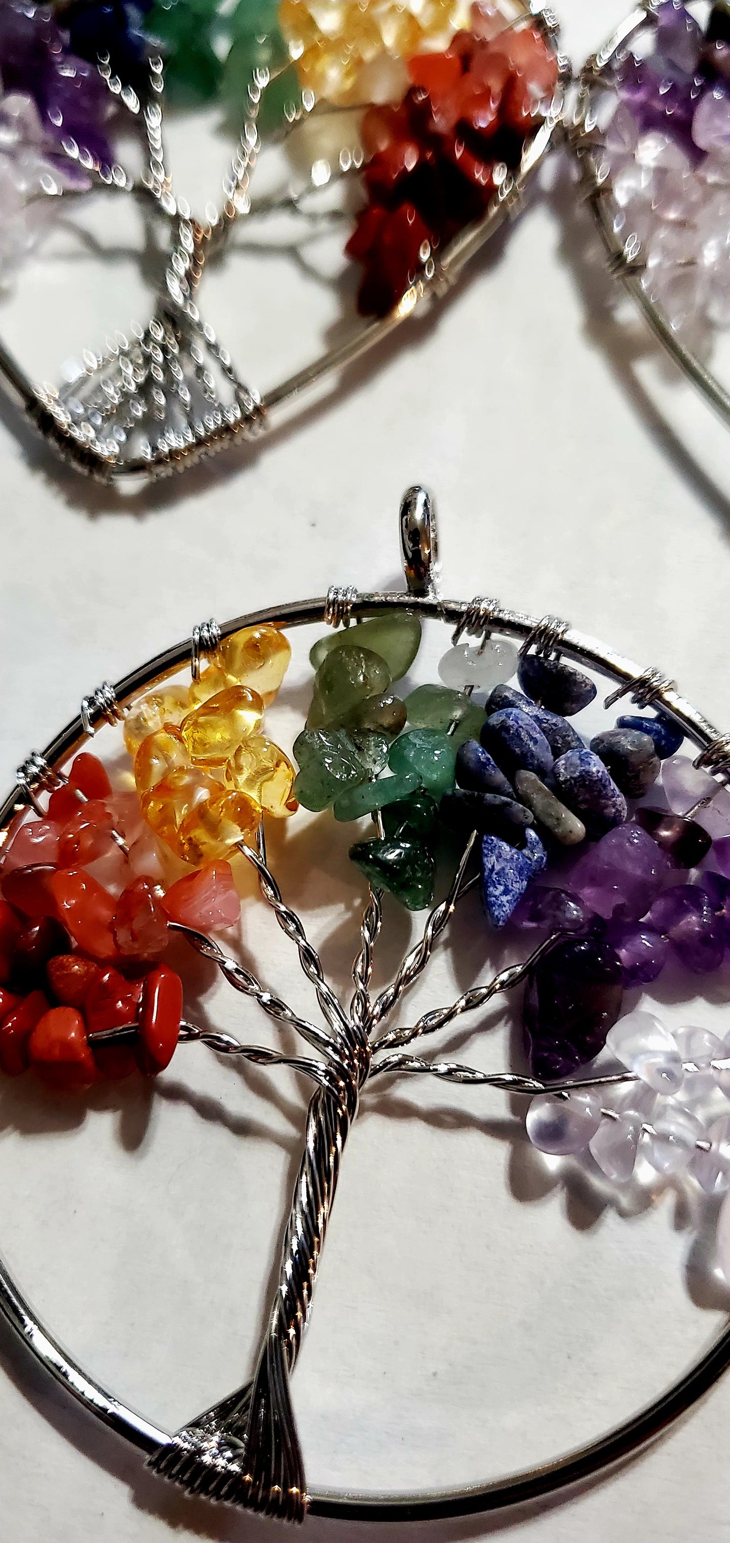 Tree of life chakra necklace