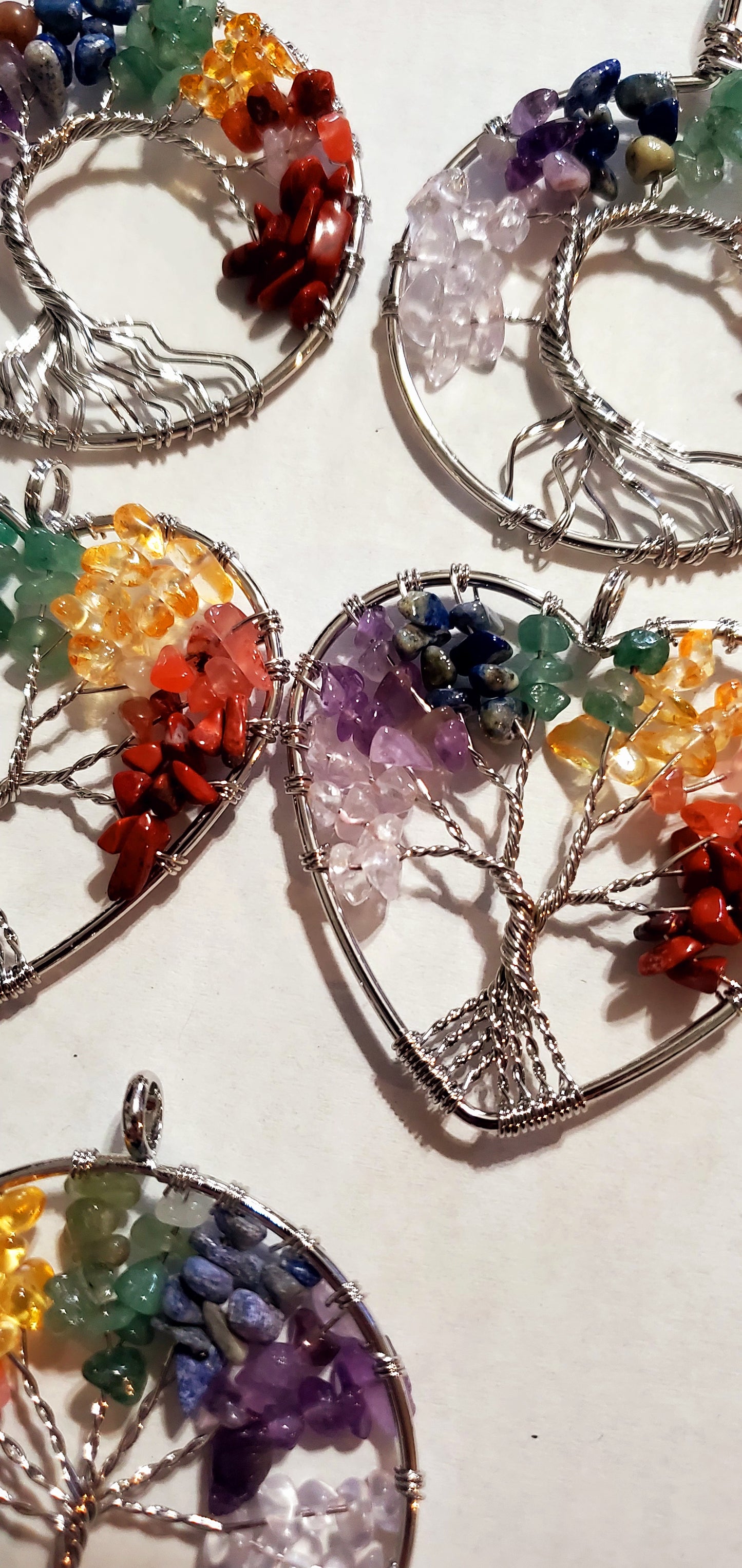 Tree of life chakra necklace