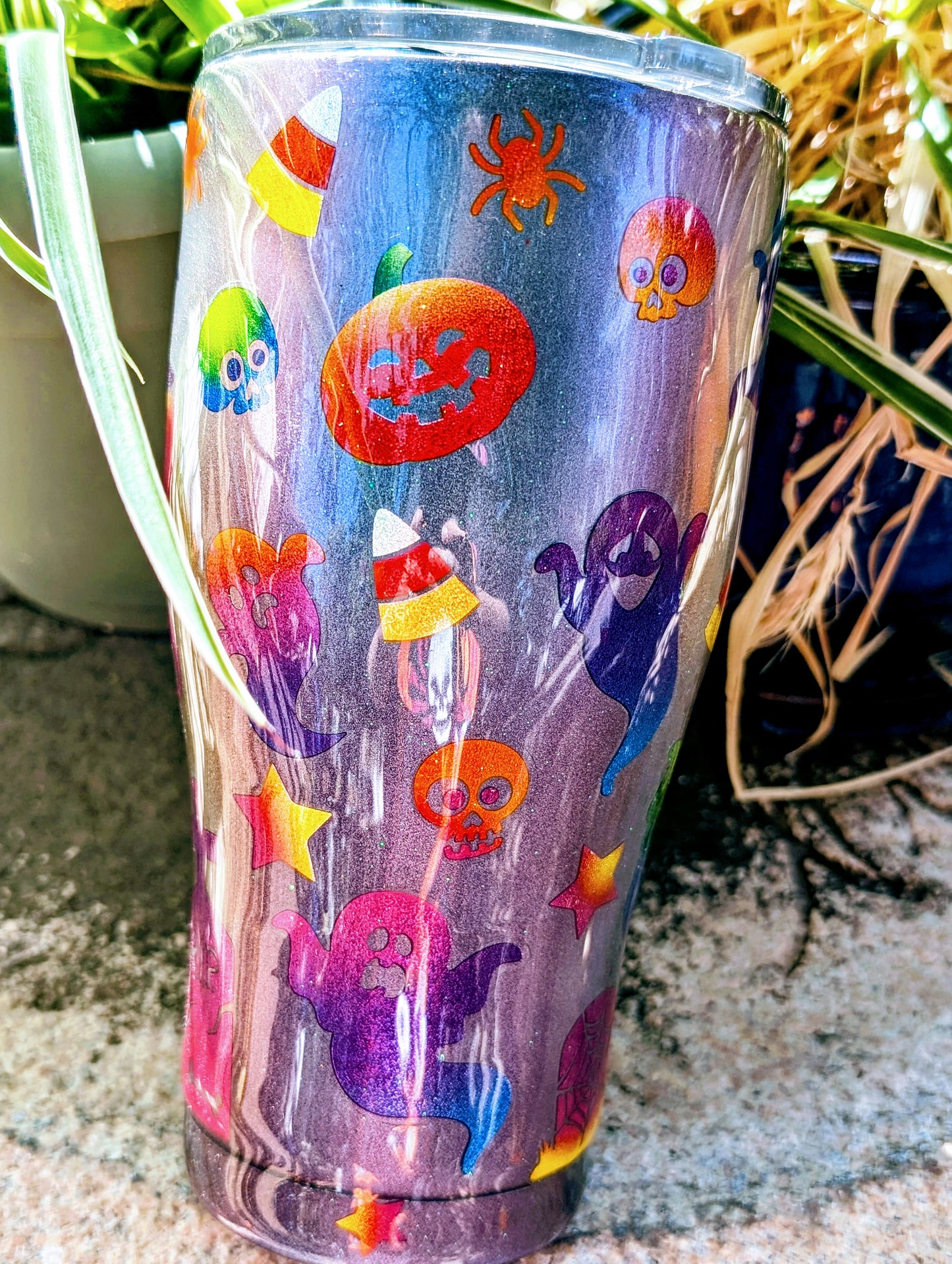 30oz Spooky Halloween resin tumbler