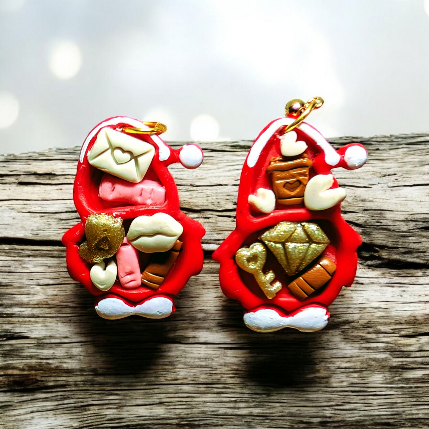 Valentine Polymer clay earrings