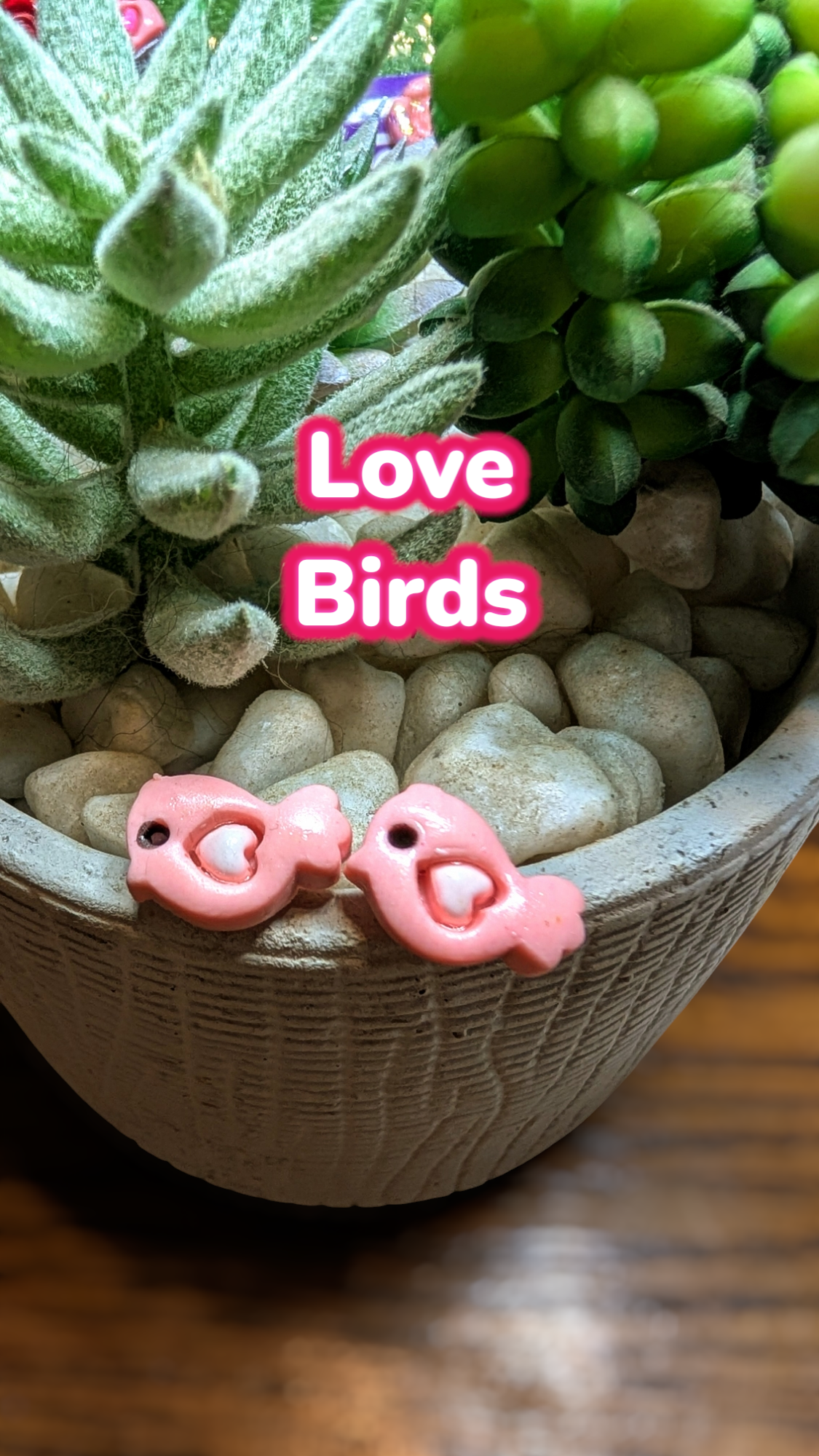 Valentine Polymer clay earrings