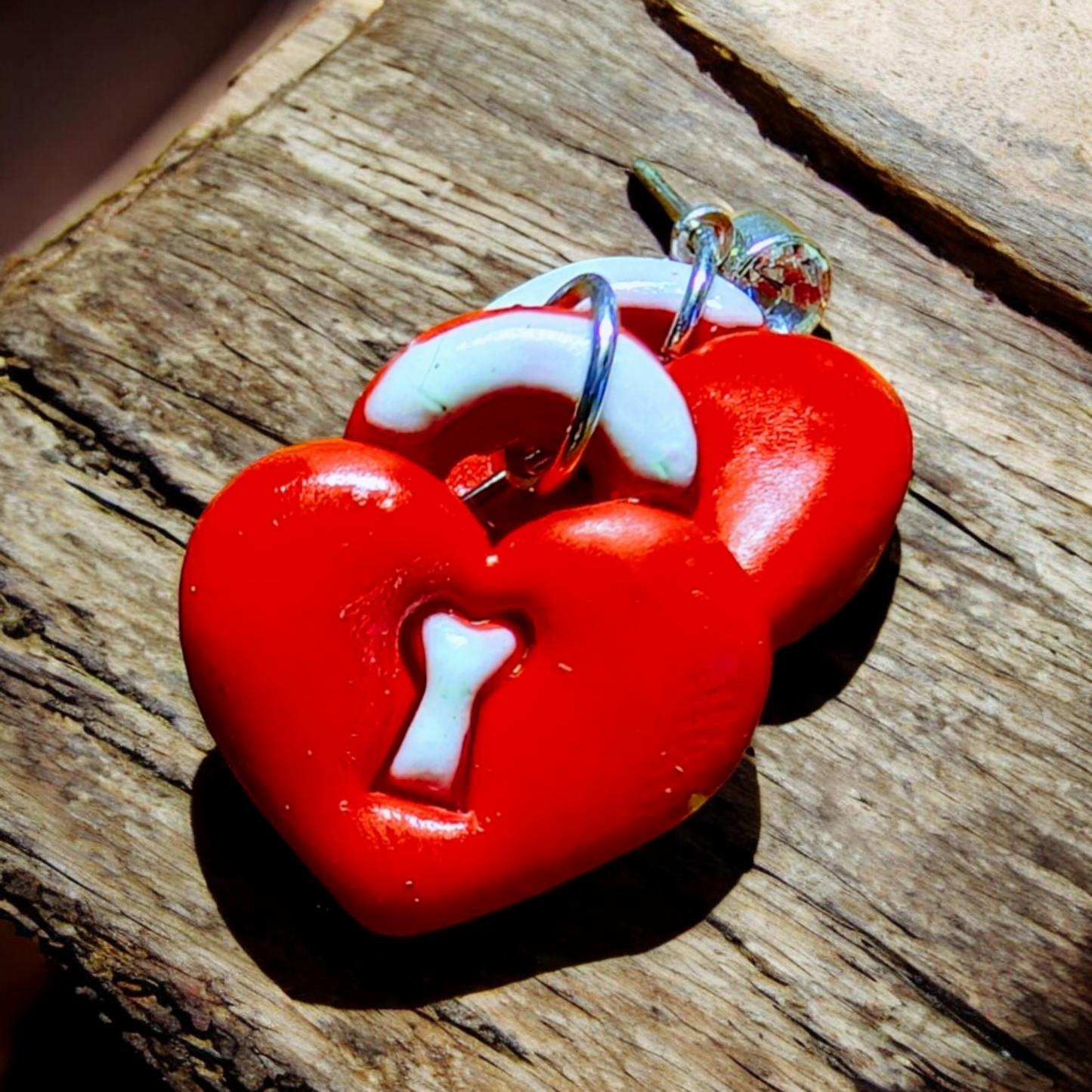Valentine Polymer clay earrings