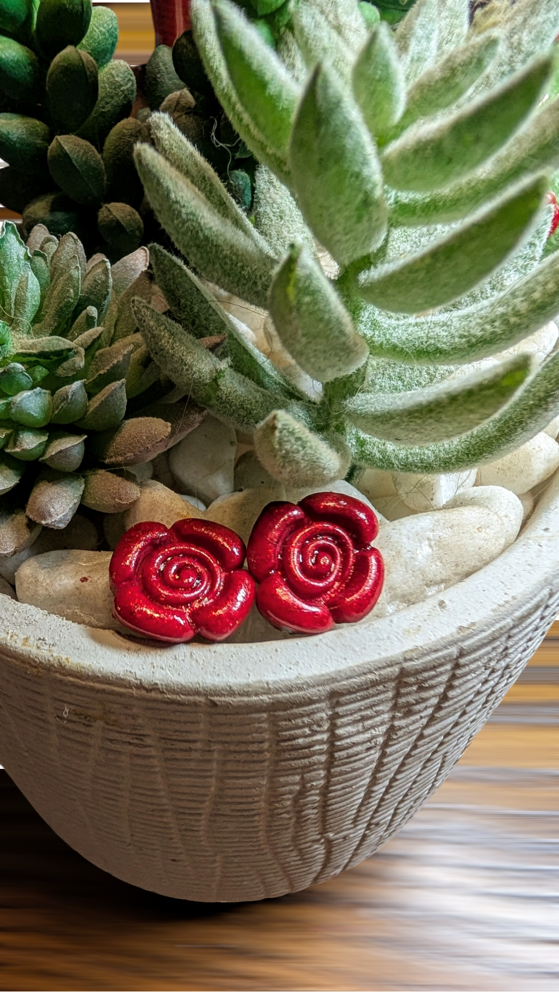 Valentine Polymer clay earrings