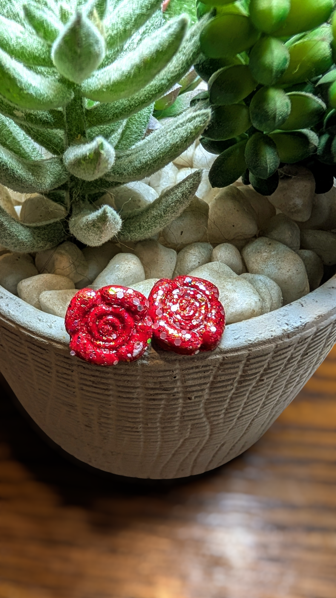 Valentine Polymer clay earrings