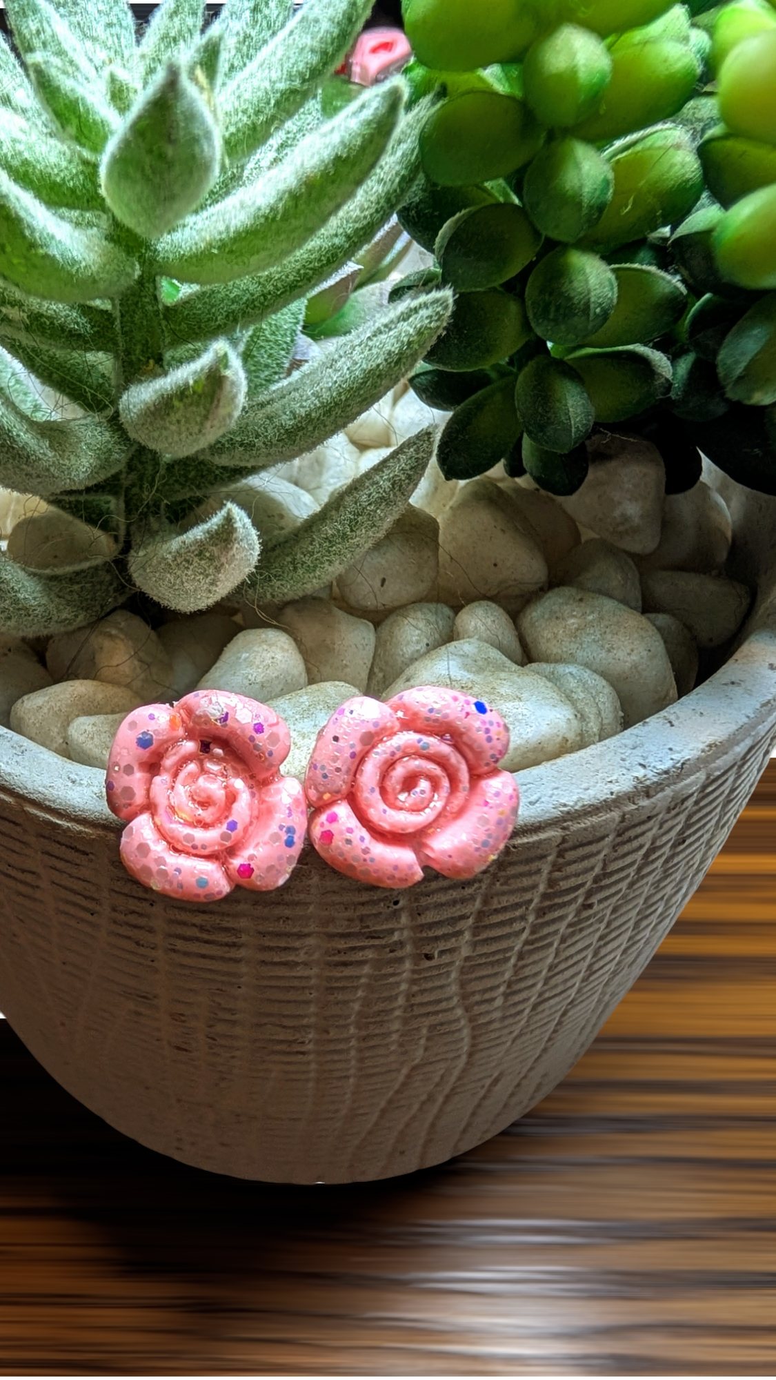 Valentine Polymer clay earrings