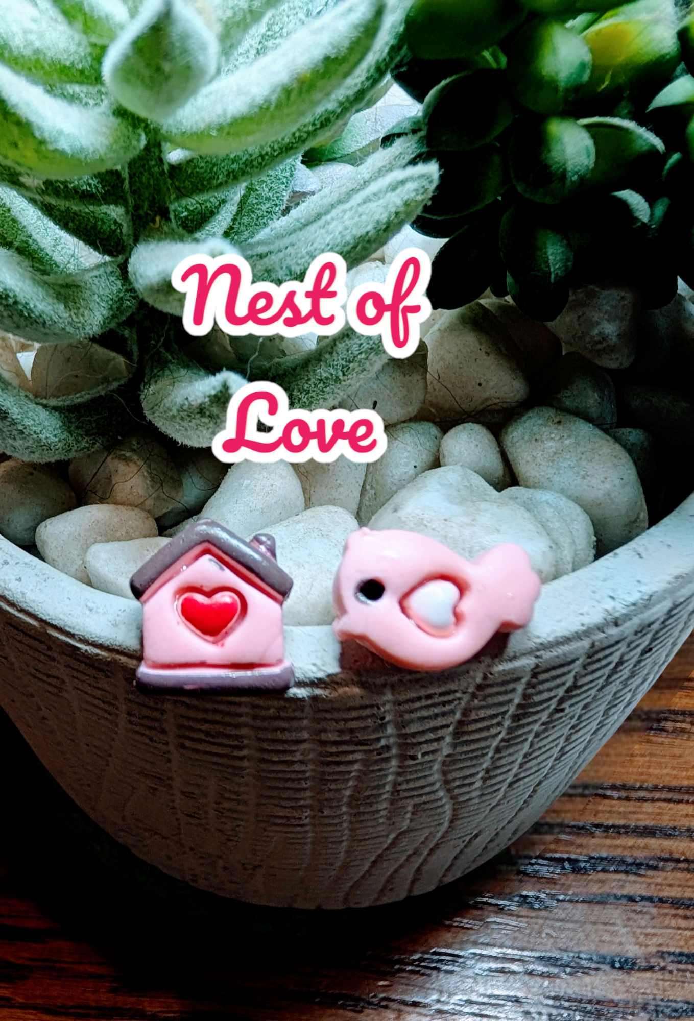 Valentine Polymer clay earrings