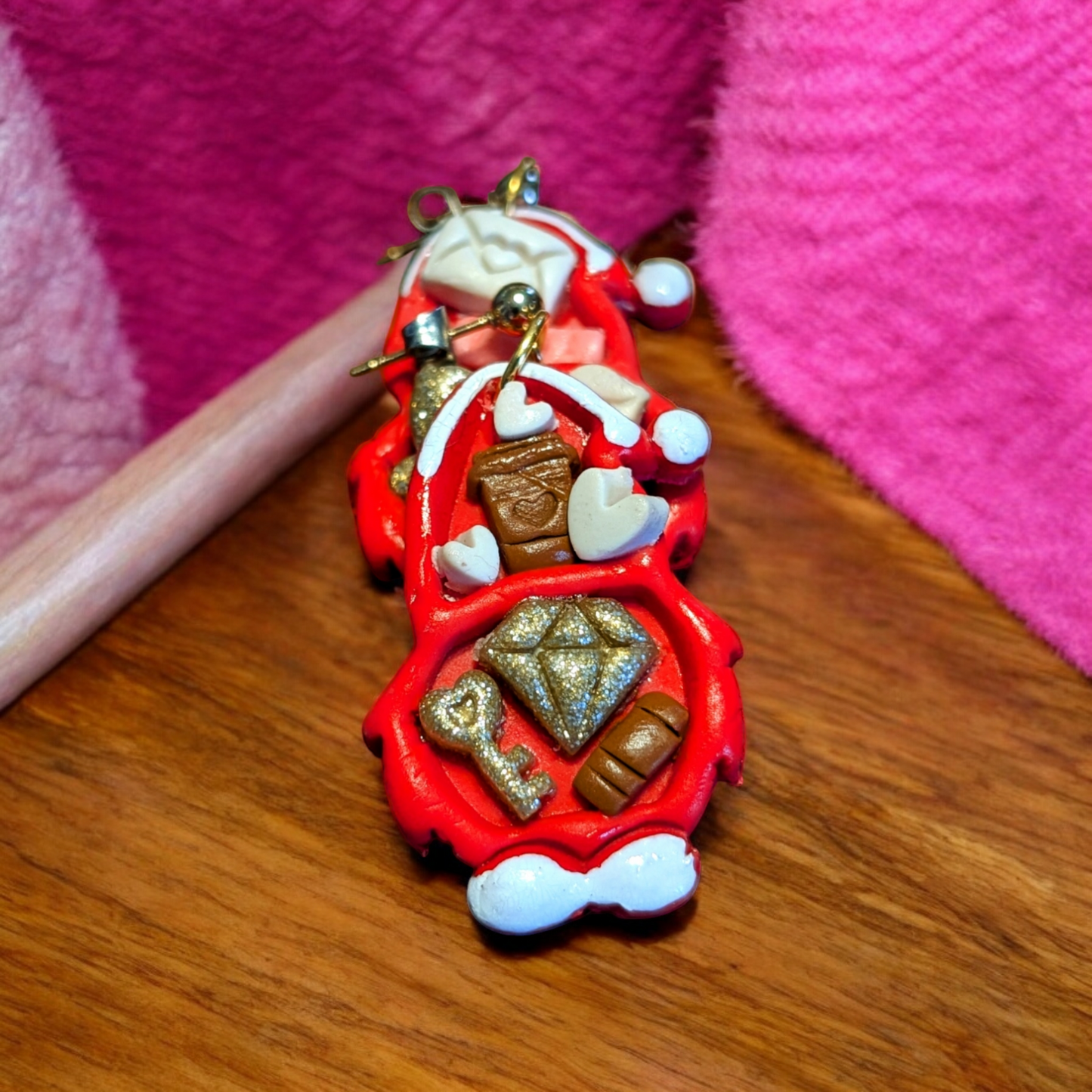 Valentine Polymer clay earrings