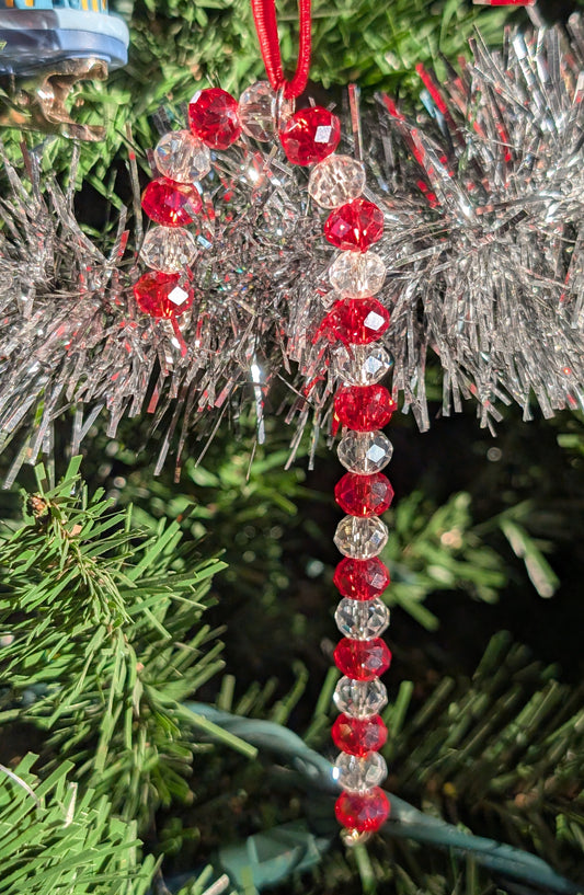 Glass Beaded Candy Canes