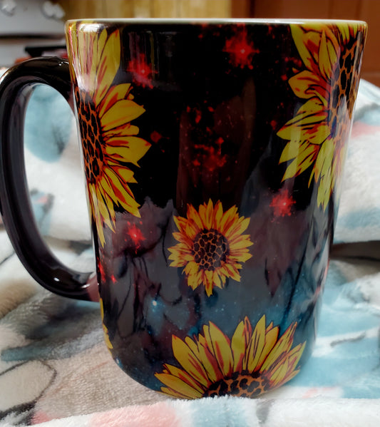 Sunflower coffee mug