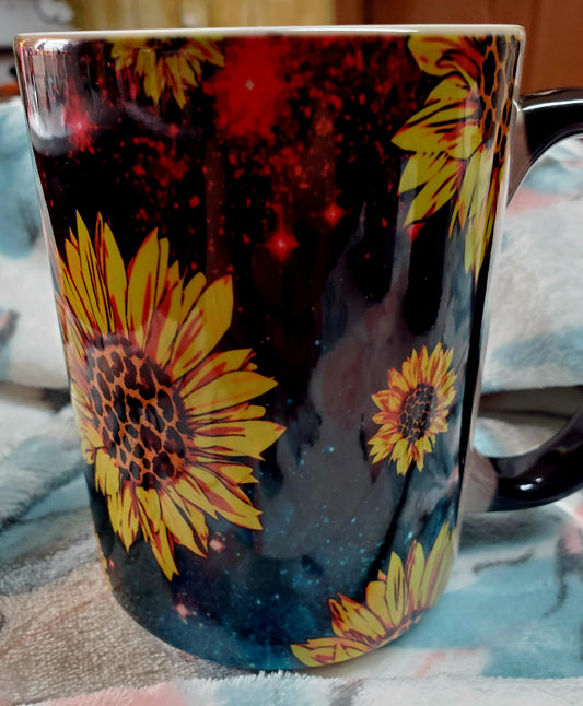 Sunflower coffee mug