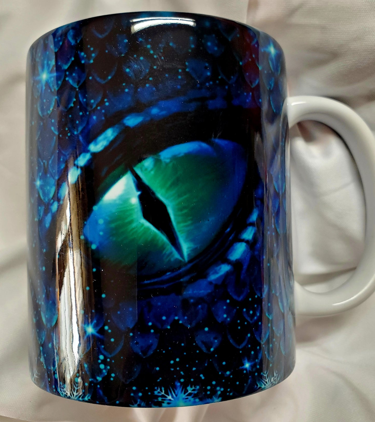 Winter dragon mug