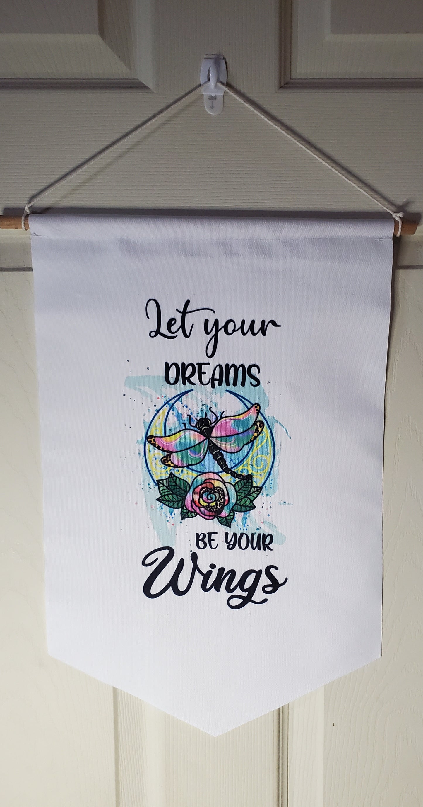 Wings be your dreams wall banner