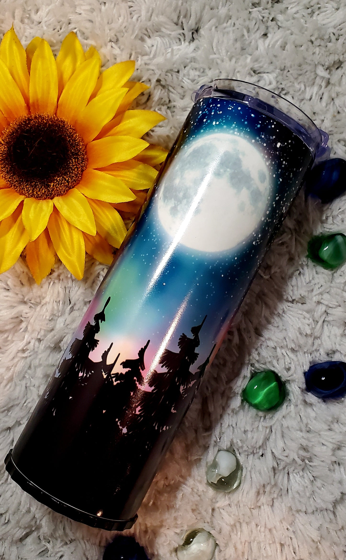 Northren lights glow 20oz tumbler