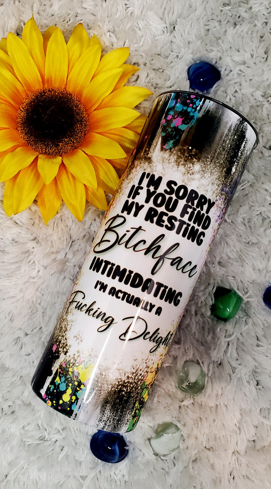 Resting b*tch face 20oz tumbler