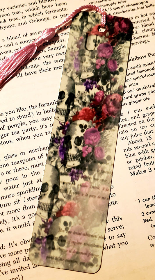 Skull & flower Bookmark
